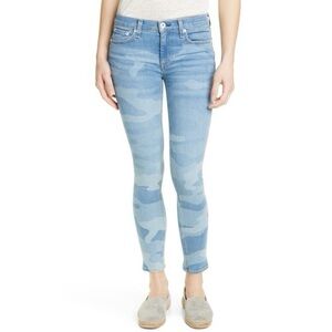 Rag & Bone Cate Mid Rise Jeans in Blue Camo